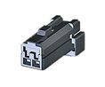 Housing, Plug, 1 Rows, 2 Poles, Black